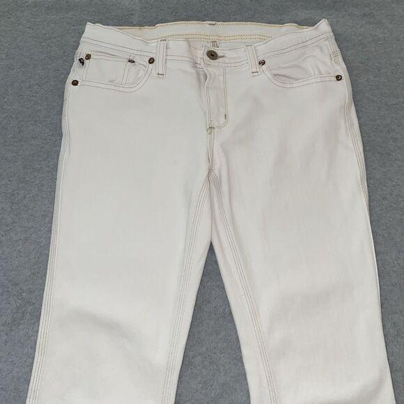 Y2K Ralph Lauren Jeans Co Whitney Jean Women’s 8 30” White Stretch Bootcut Denim - Picture 2 of 16
